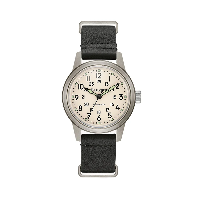 Hack Watch 38mm - Ivory on Leather Strap