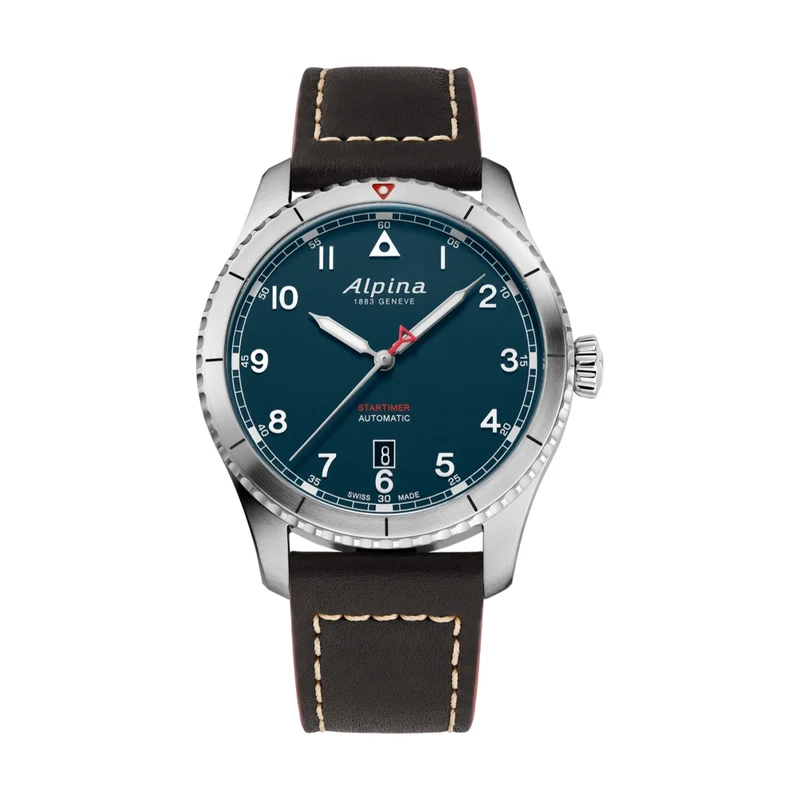 Startimer Pilot Automatic 41mm - Petroleum Blue on Leather Strap