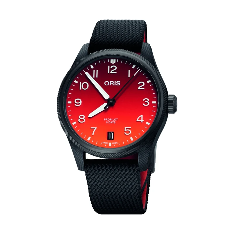 Coulson Limited Edition 41mm - Red on Textile Strap