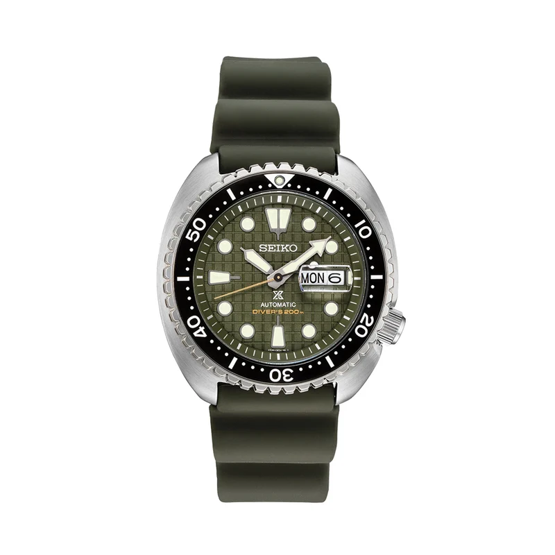 SRPE05 Prospex Automatic Diver 45mm - Green on Rubber Strap