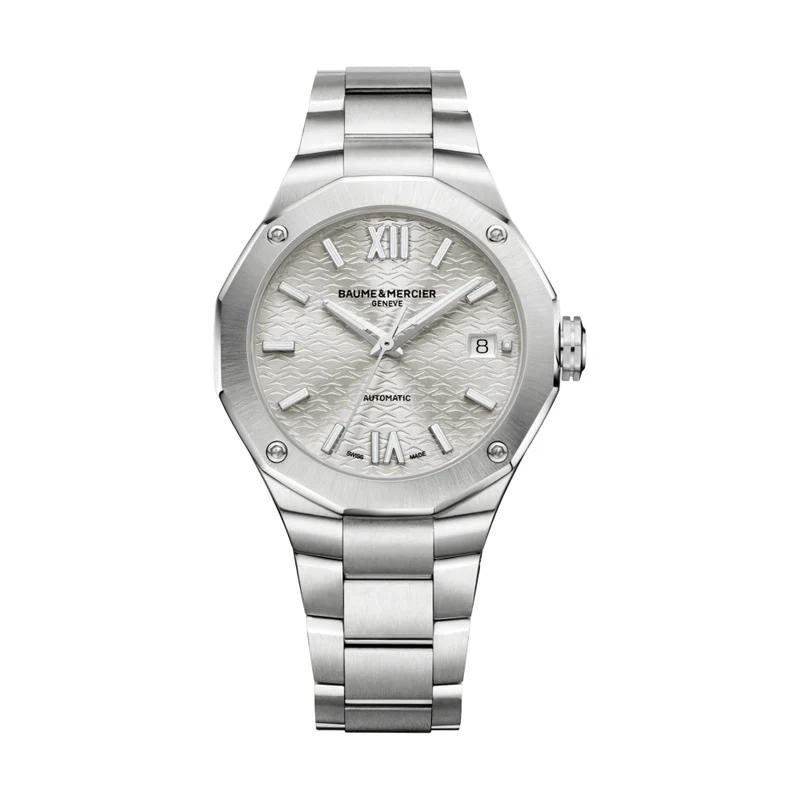 Riviera 10615 Automatic Date 36mm - Silver on Bracelet