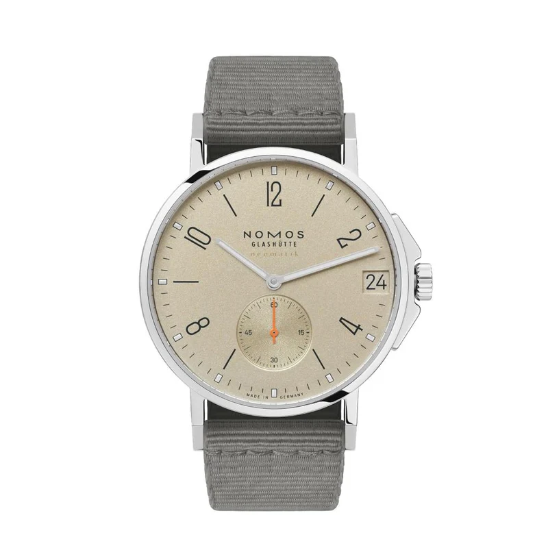 Ahoi Neomatik Date 38mm - Sand on Textile Strap