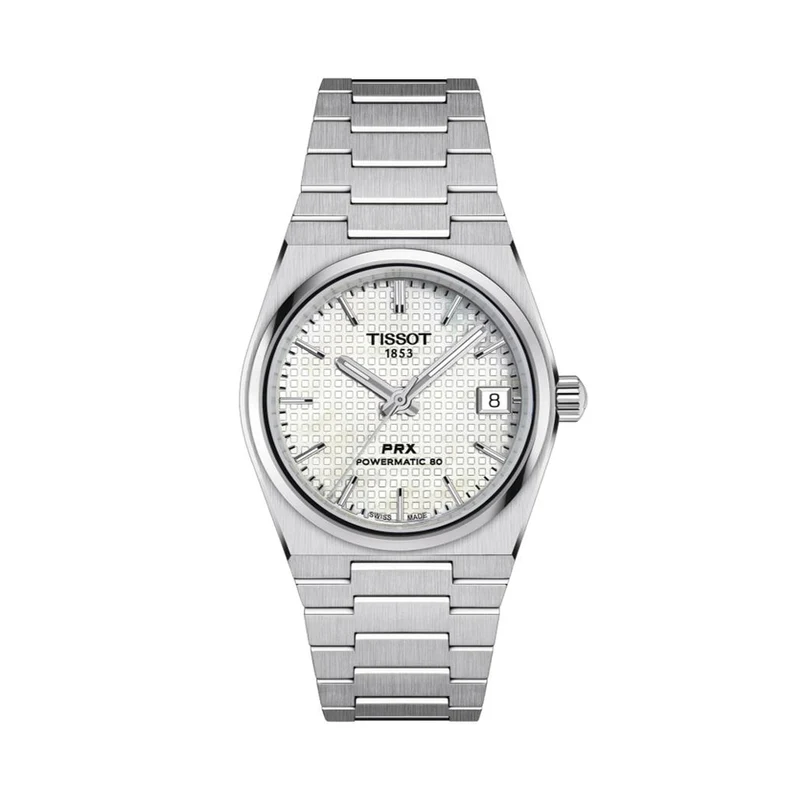 PRX Powermatic 80 35mm - White, Mother-of-Pearl on Bracelet
