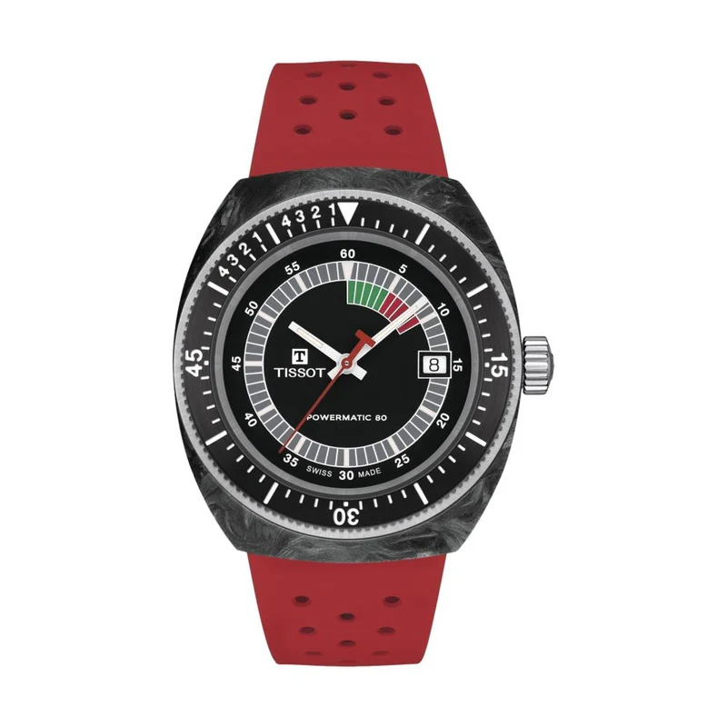 Sideral S 41mm - Black on Rubber Strap