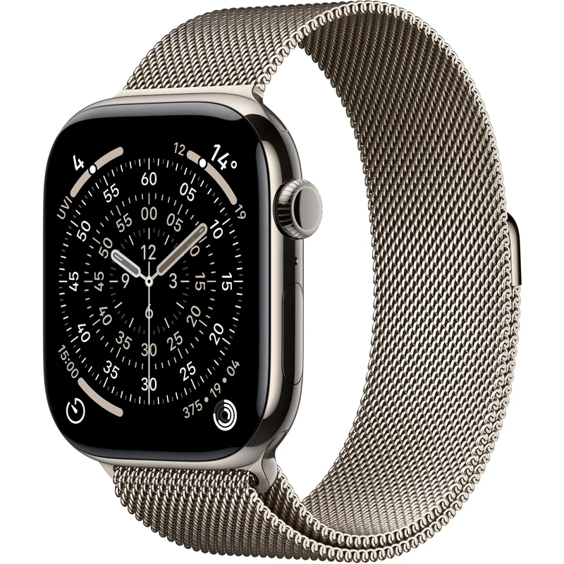 Apple Watch Series 11 46mm Natural Titanium Case GPS + Cellular Natural Milanese Loop (M/L)