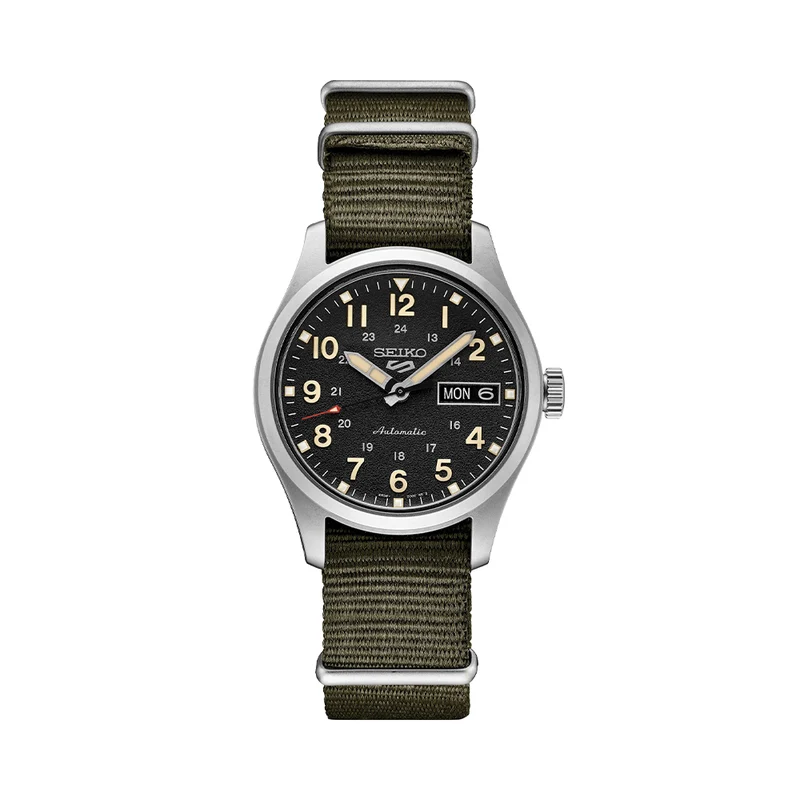 SRPJ85 5 Sports Field 36mm - Black on Nylon Strap