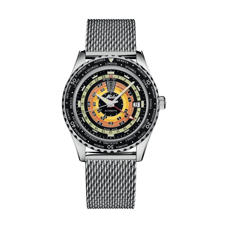 Ocean Star Decompression Worldtimer 40.5mm - Black on Rubber Strap w/ Additional Bracelet