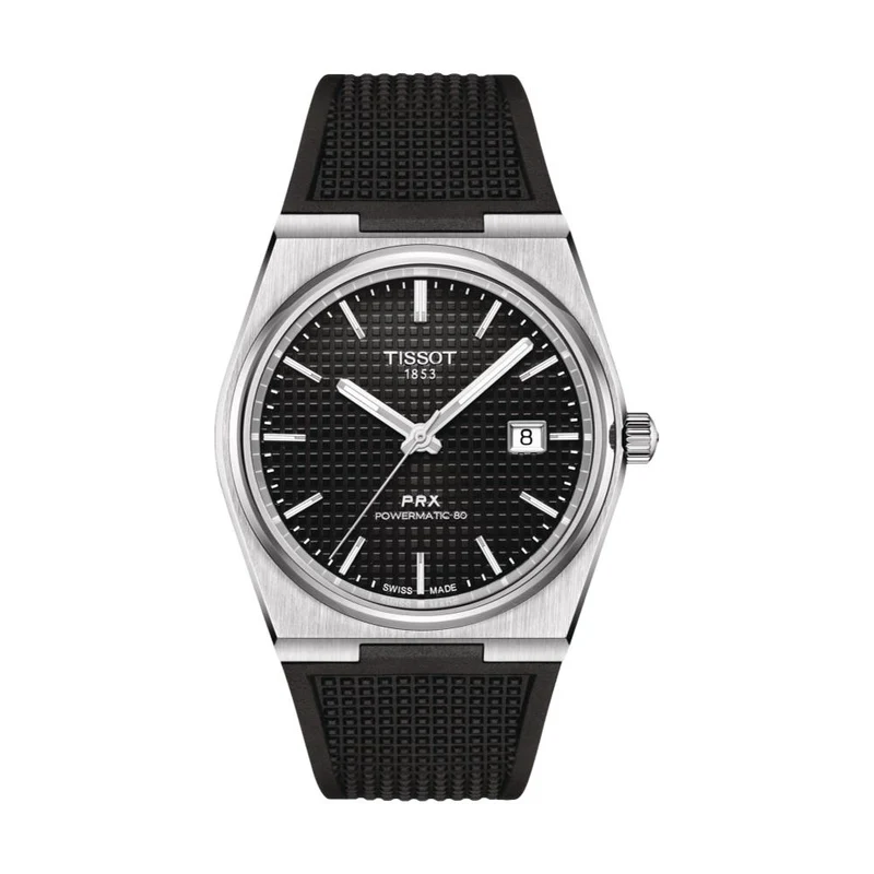 PRX Automatic Powermatic 80 40mm Black on Rubber Strap