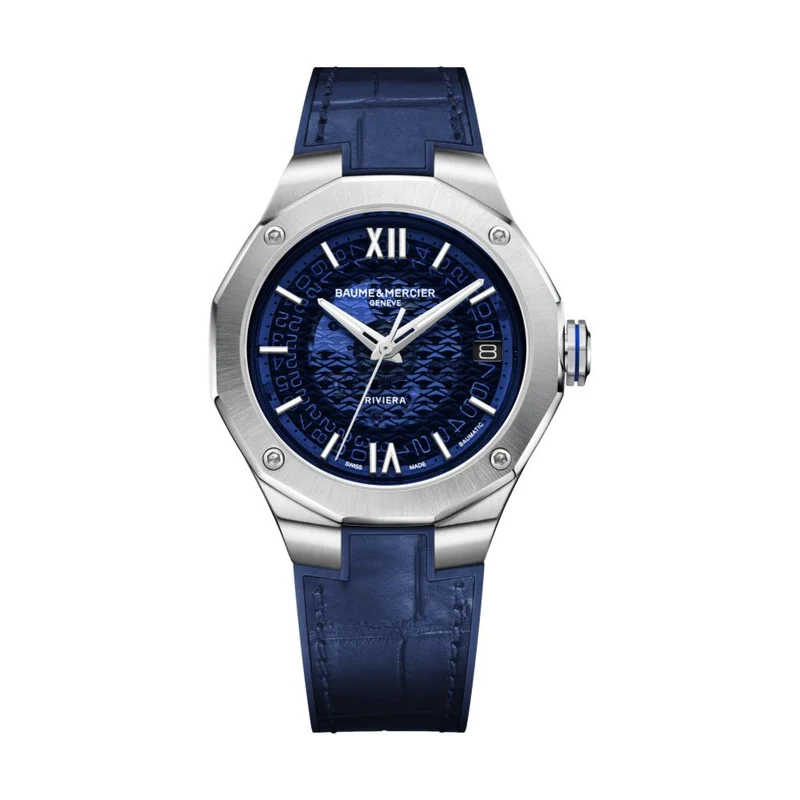 Riviera 10714 Automatic 39mm - Blue on Leather Strap