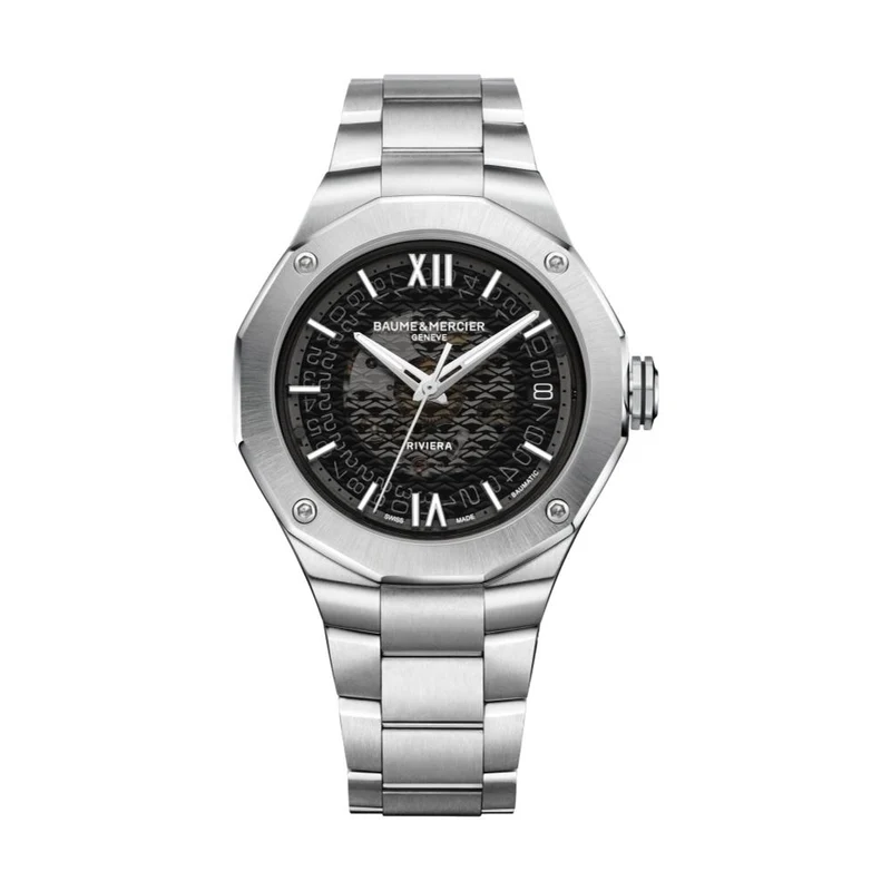 Riviera 10715 Automatic 39mm - Black on Bracelet