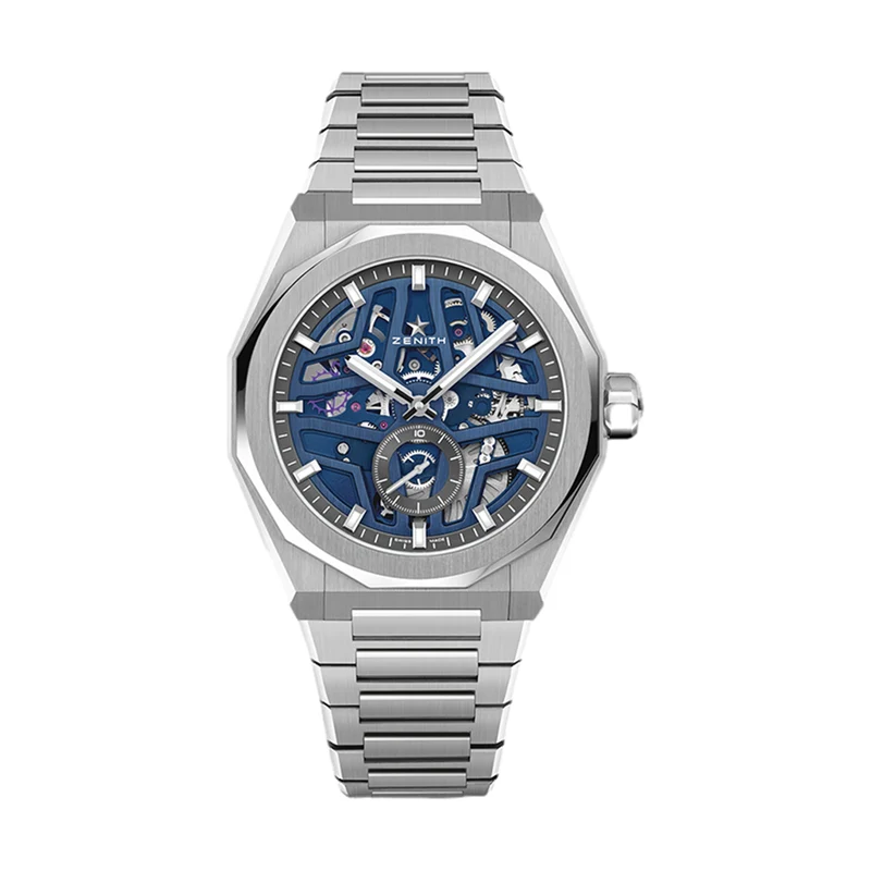 Defy Skyline Skeleton 41mm - Blue on Bracelet
