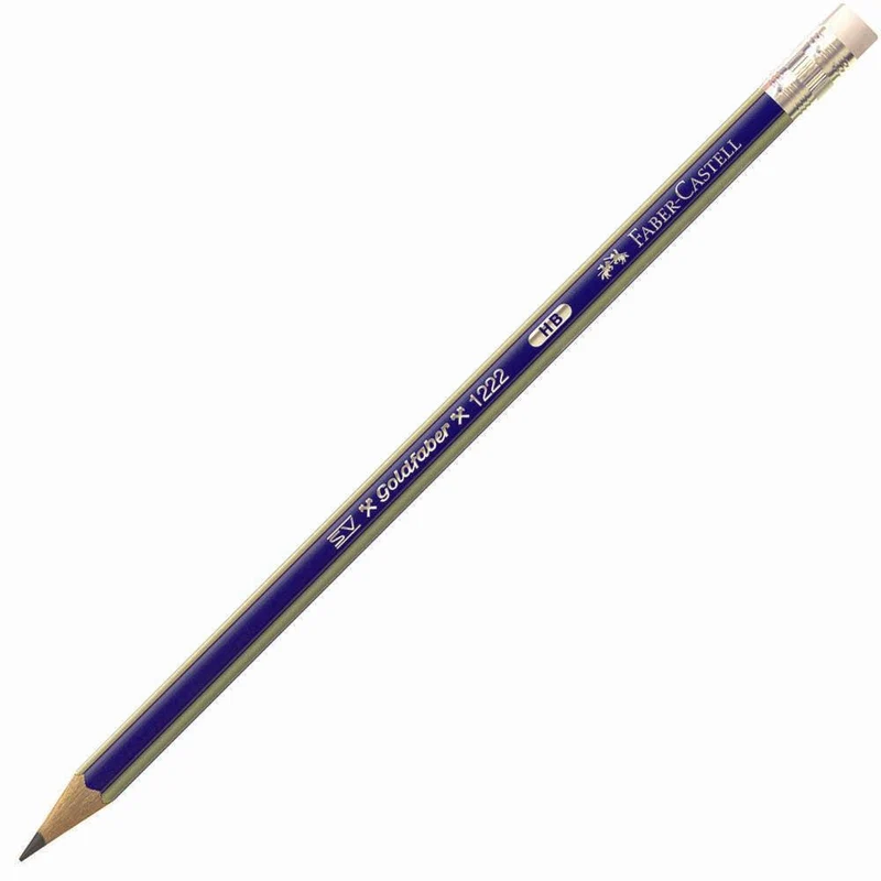 Faber-Castell Goldfaber Pencils Eraser Tip HB Box 12