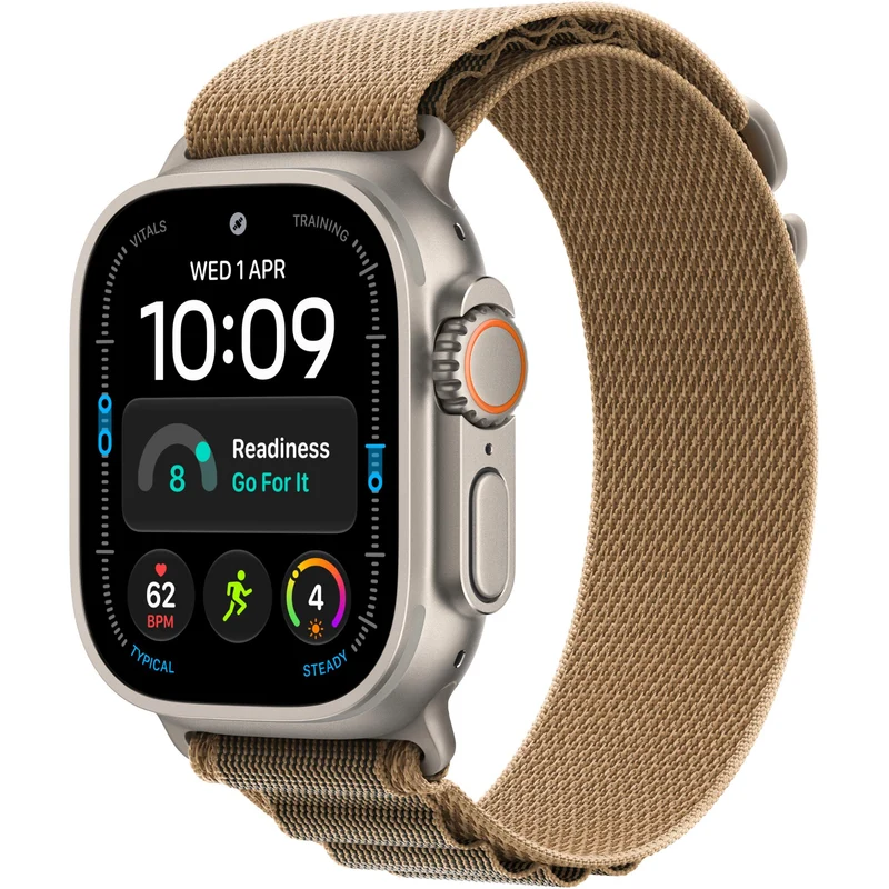 Apple Watch Ultra 4 49mm Natural Titanium Case GPS + Cellular Alpine Loop [Desert]