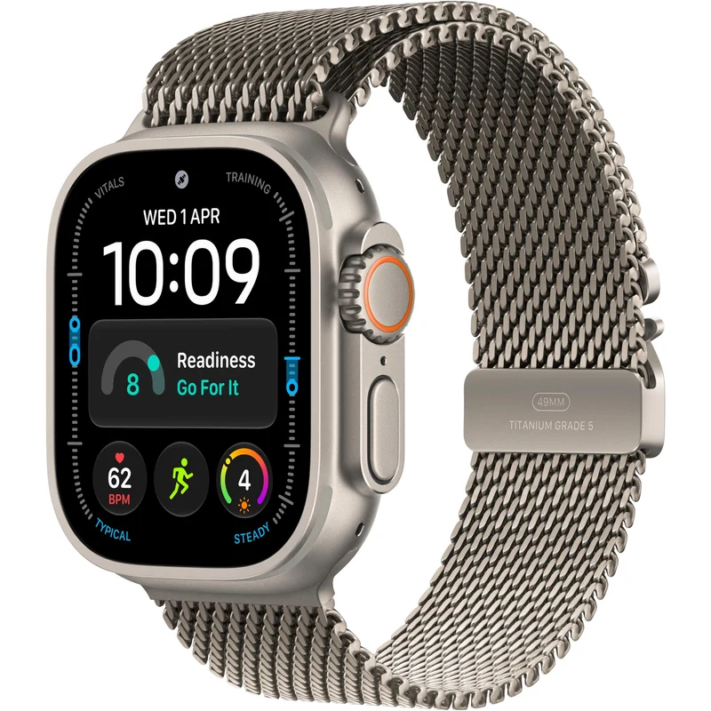 Apple Watch Ultra 4 49mm Natural Titanium Case GPS + Cellular Natural Titanium Milanese Loop M