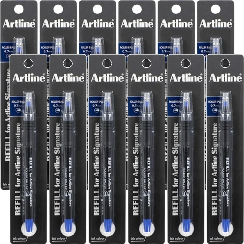 Artline Signature Rollerball Pen 0.7mm Refill Blue 12 Pack