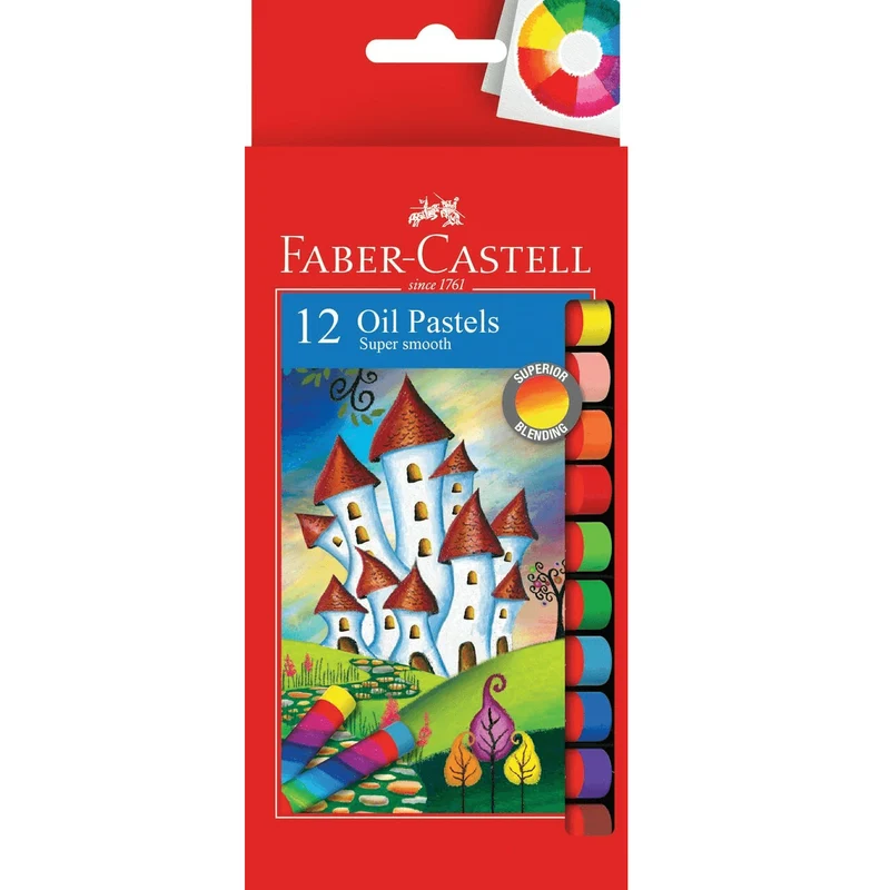 Faber-Castell Oil Pastels Assorted Pack 12
