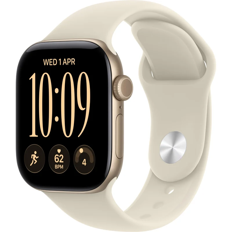 Apple Watch Series 12 46mm Light Gold Aluminium Case GPS Sport Band (M/L) [Sand]