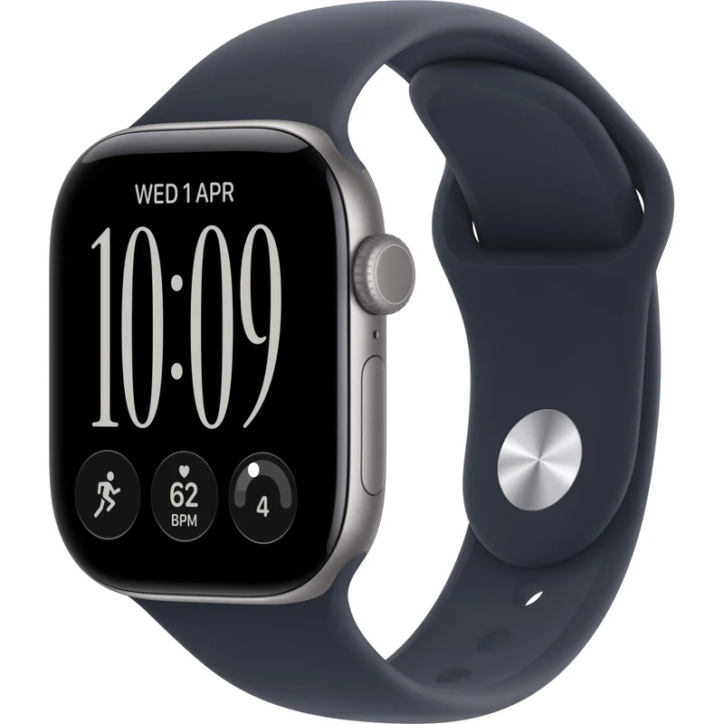 Apple Watch Series 12 42mm Space Grey Aluminium Case GPS Sport Band (S/M) [Navy Blue]