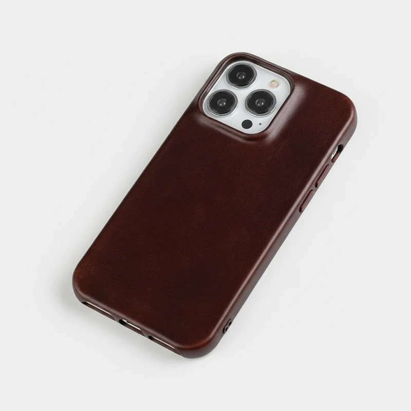 Custodia in Pelle per iPhone con Protezione Antiurto