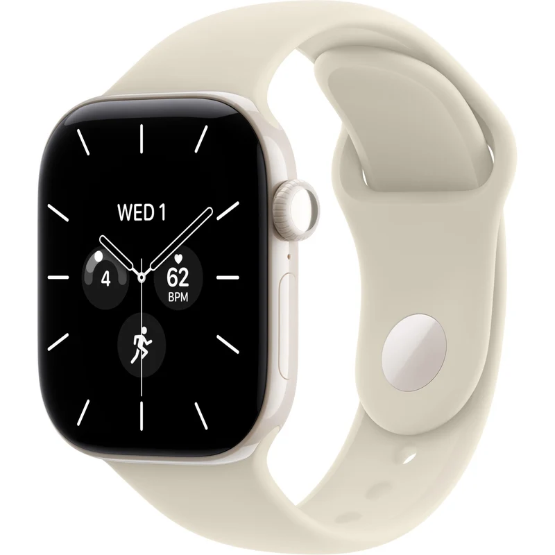 Apple Watch Series 12 42mm Pearl White Ceramic Case GPS + Cellular Sport Band (M/L) [Sand]