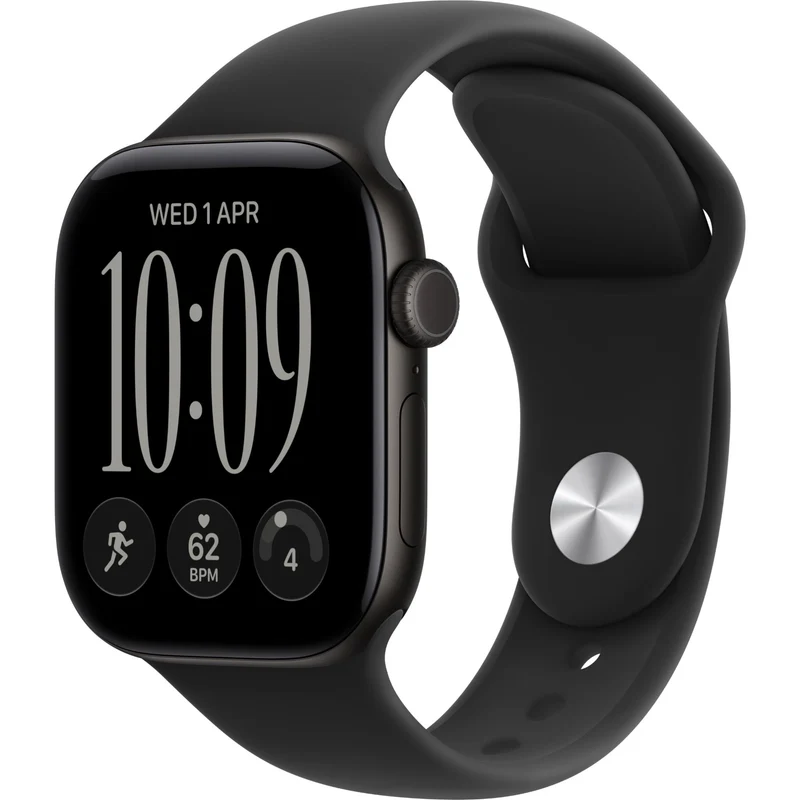 Apple Watch Series 12 42mm Black Aluminium Case GPS + Cellular Sport Band (S/M) [Black]