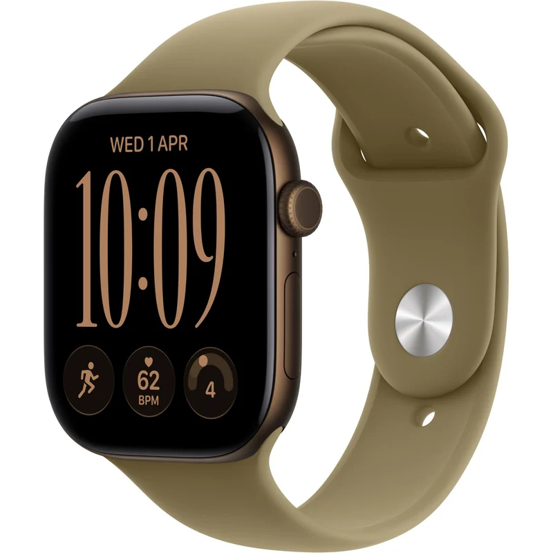 Apple Watch Series 12 46m Dark Bronze Aluminium Case GPS Sport Band (S/M) [Olive]