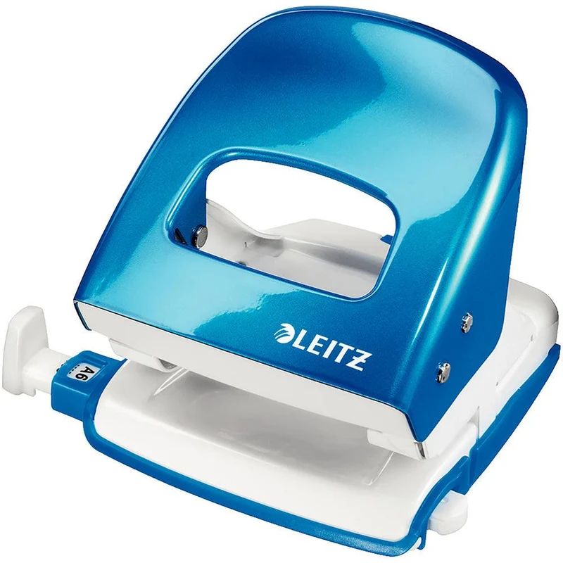 Leitz Nexxt Series Wow Metal 2 Hole Punch Blue