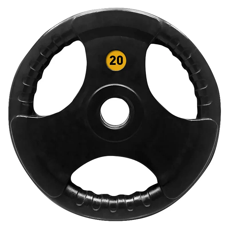 Bodyworx Olympic Rubber Grip Plate Weight Lift Home Gym Exercise 20kg