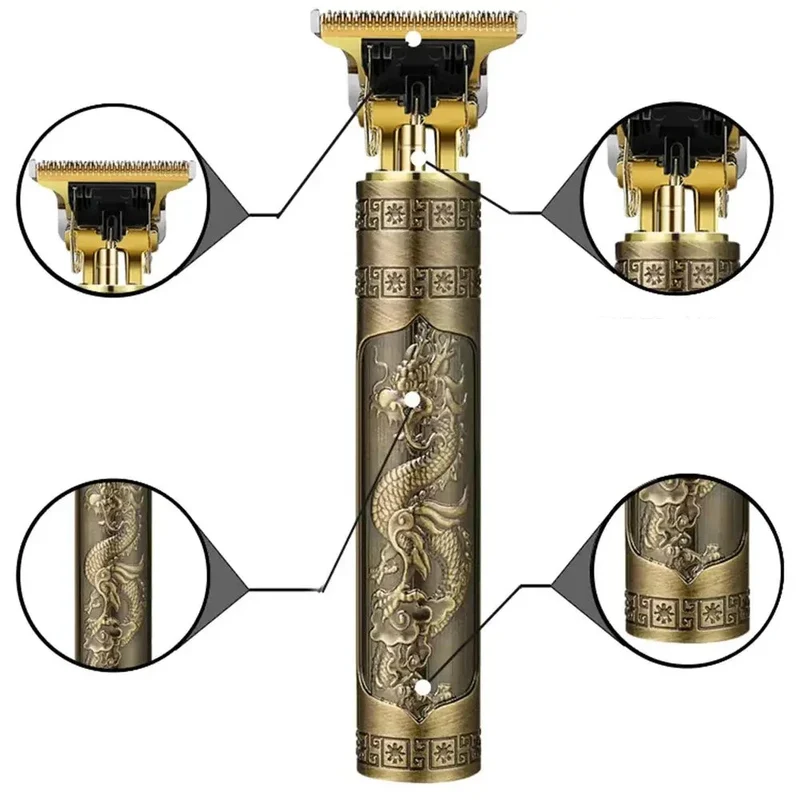 Rasoi per capelli wireless vintage per uomini