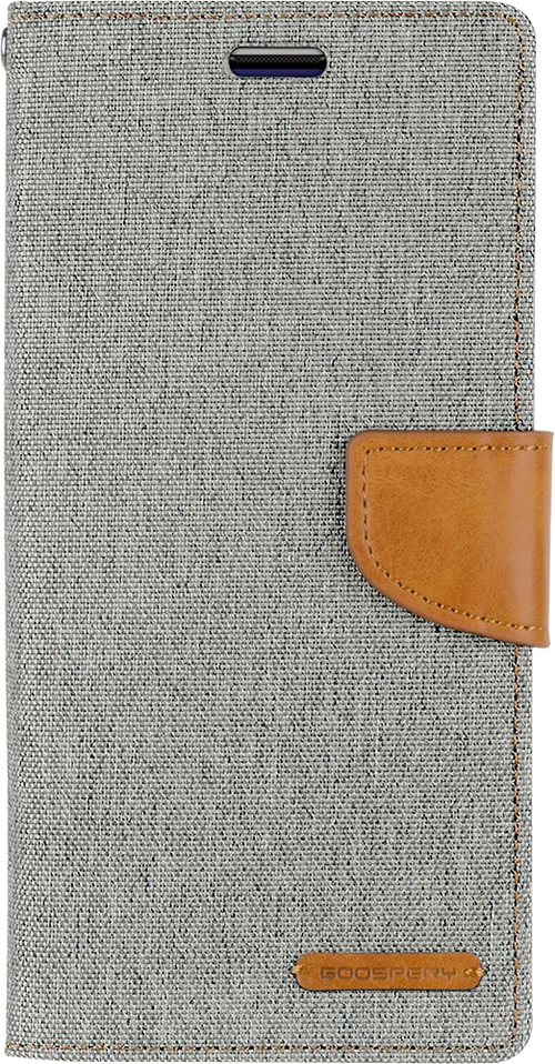 Goospery Canvas Diary For iPhone 13 Pro Max - Grey