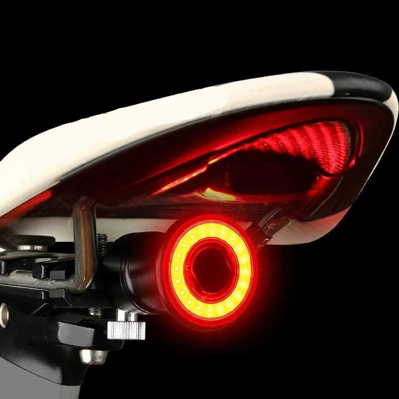 Luce posteriore e luce freno per bicicletta e bici da corsa con 6 modalità e batteria | Lumirad