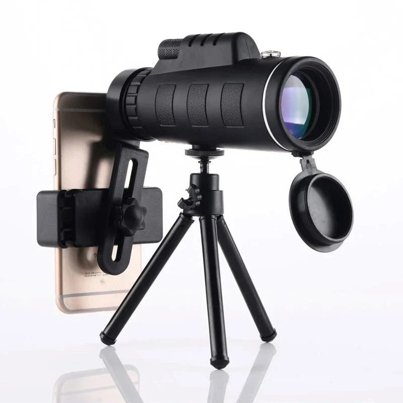 Starscope HD Monocolo – Telescopio impermeabile ad alta potenza con supporto per smartphone e treppiede
