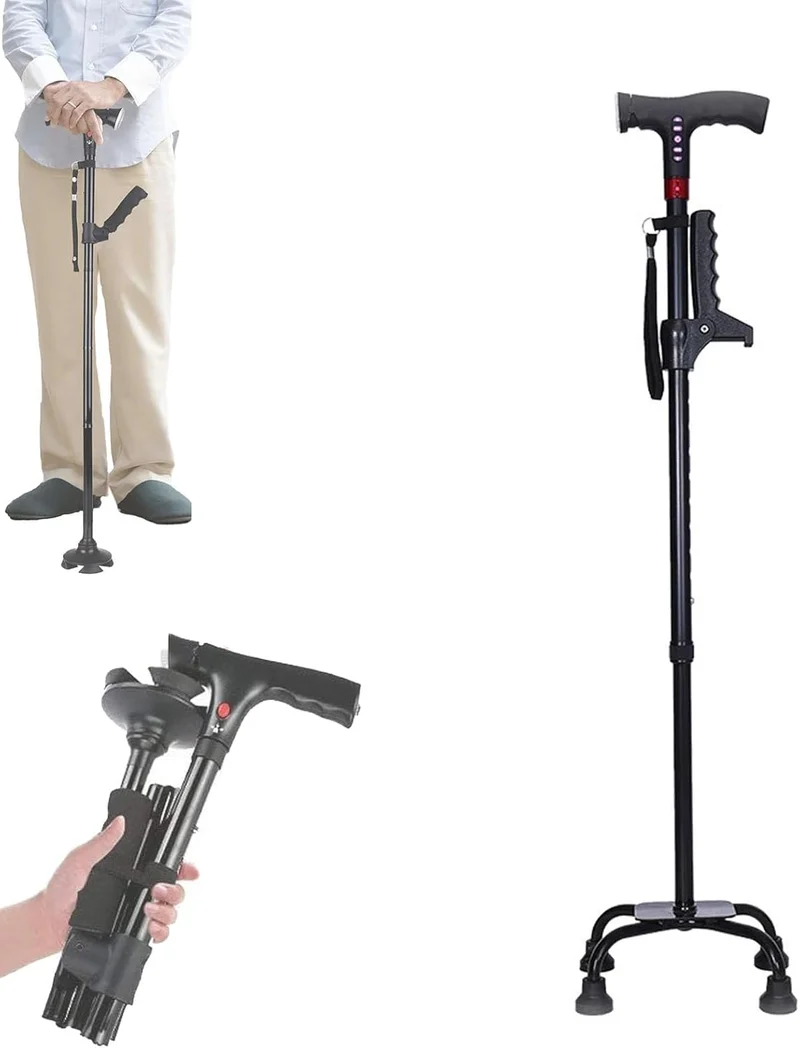 Bastone da passeggio | Allarme caduta | Regolabile in altezza | SmartCane