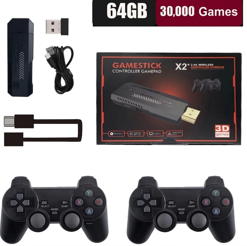 Console di giochi retro con 2 controller | Console di gioco retro 4K | Nostavolt