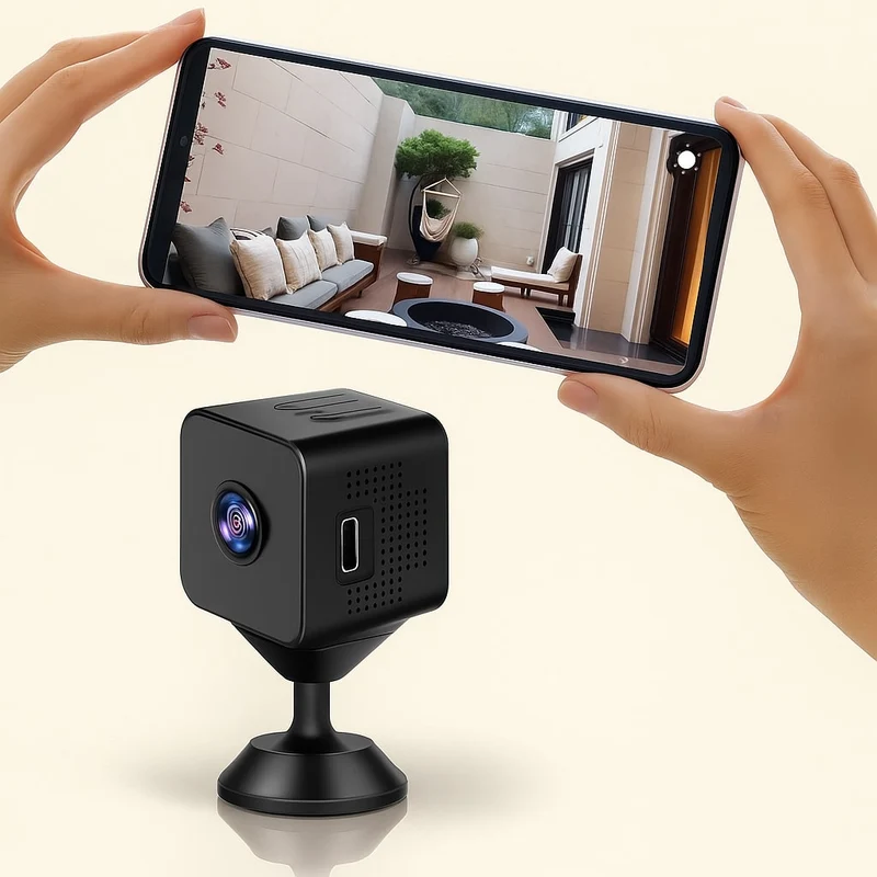 Telecamera interna | Visione notturna & Rilevamento movimento | HomeEye