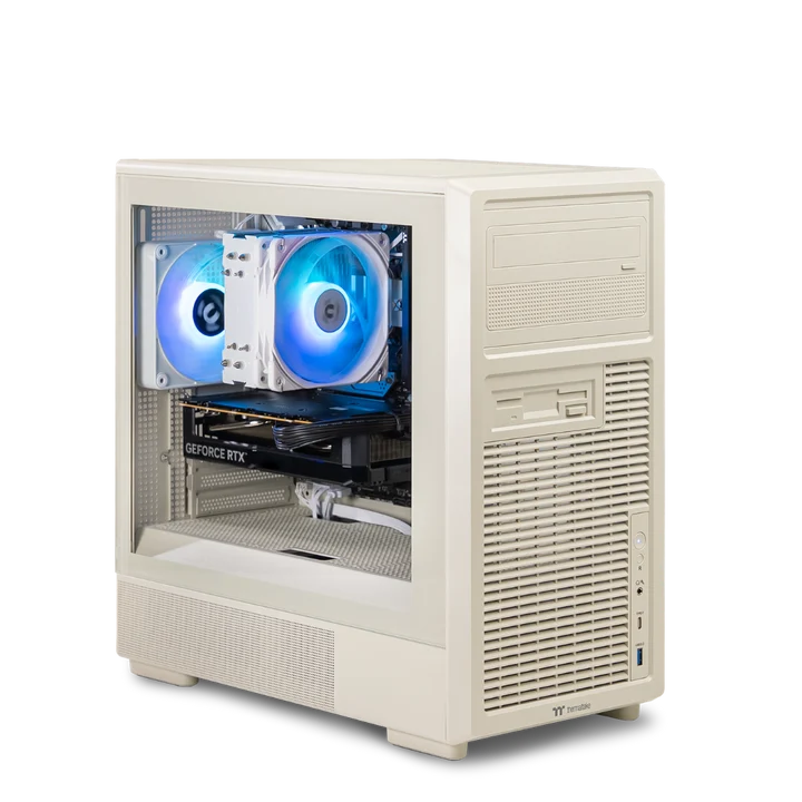 Thermaltake Retro Air Gaming Desktop PC (AMD 7500F/ RTX 5060 / 16GB RAM)