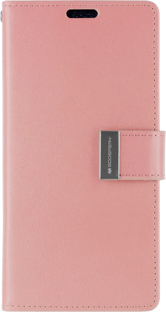 Goospery Rich Diary Case for iPhone 13 Pro - pink