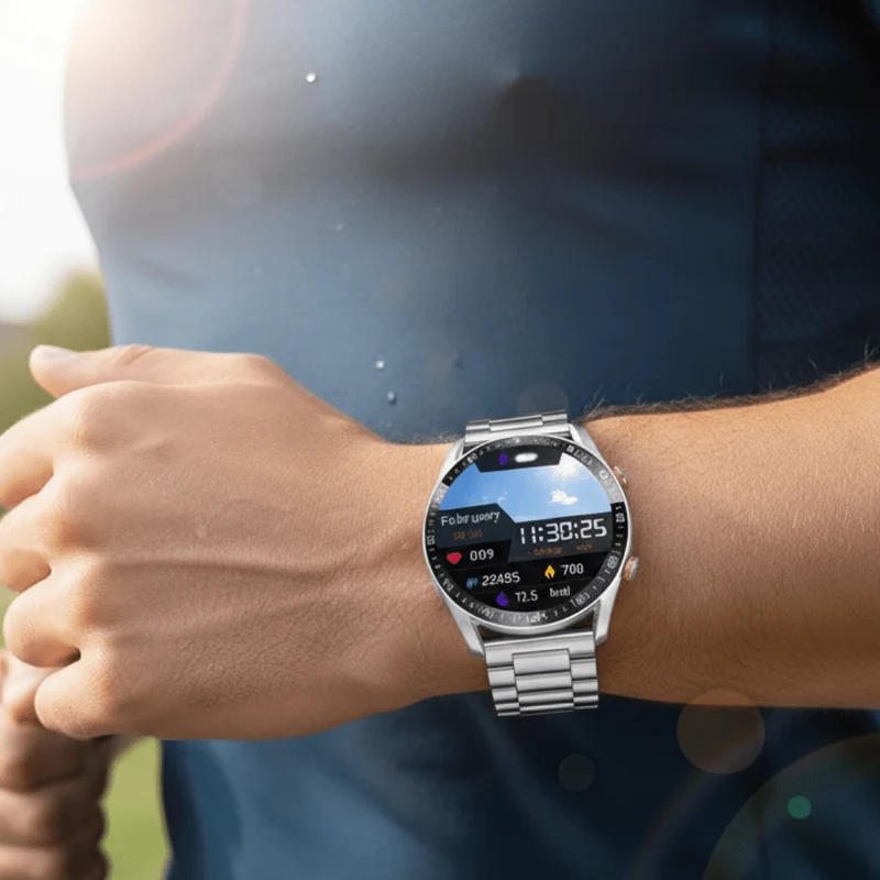 CARDIOTRON – Smartwatch Premium da Uomo con ECG+PPG e Funzione di Chiamata