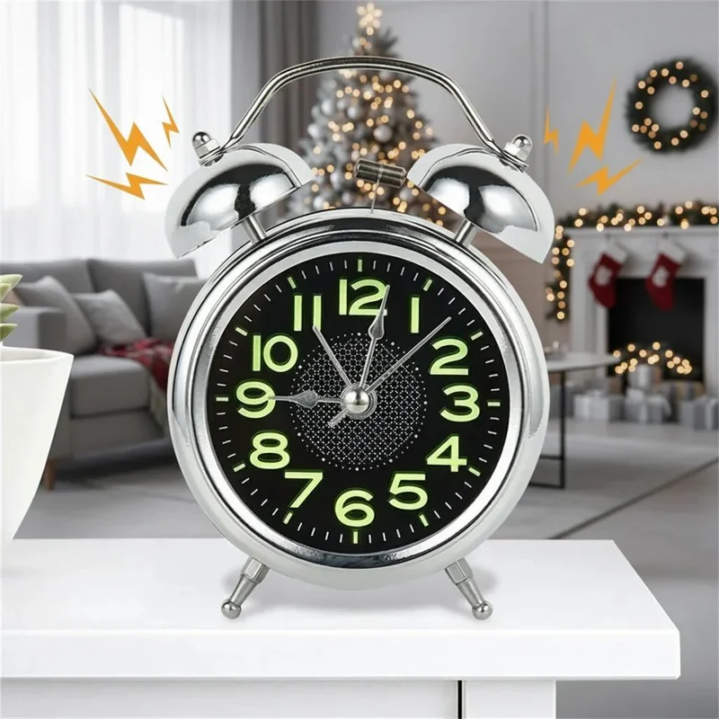 LOUDLUX – Sveglia retro a doppia campana extra forte per chi dorme profondamente