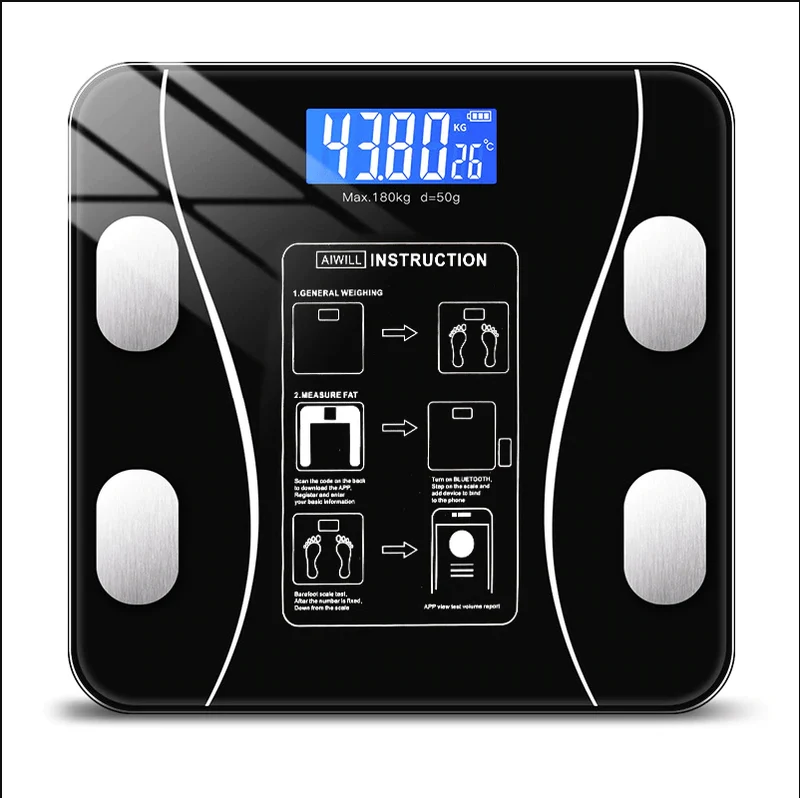 FITSCALE – Bilancia per analisi corporea intelligente con connessione app