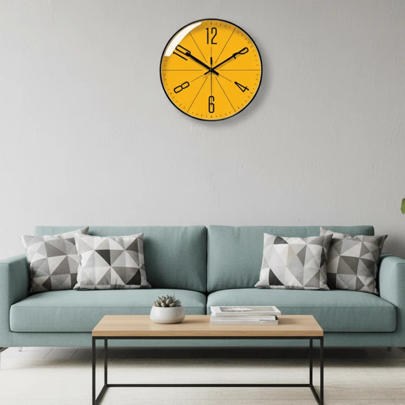 SCANDICLOCK – Orologio da parete nero in stile nordico – Preciso e elegante per ogni casa