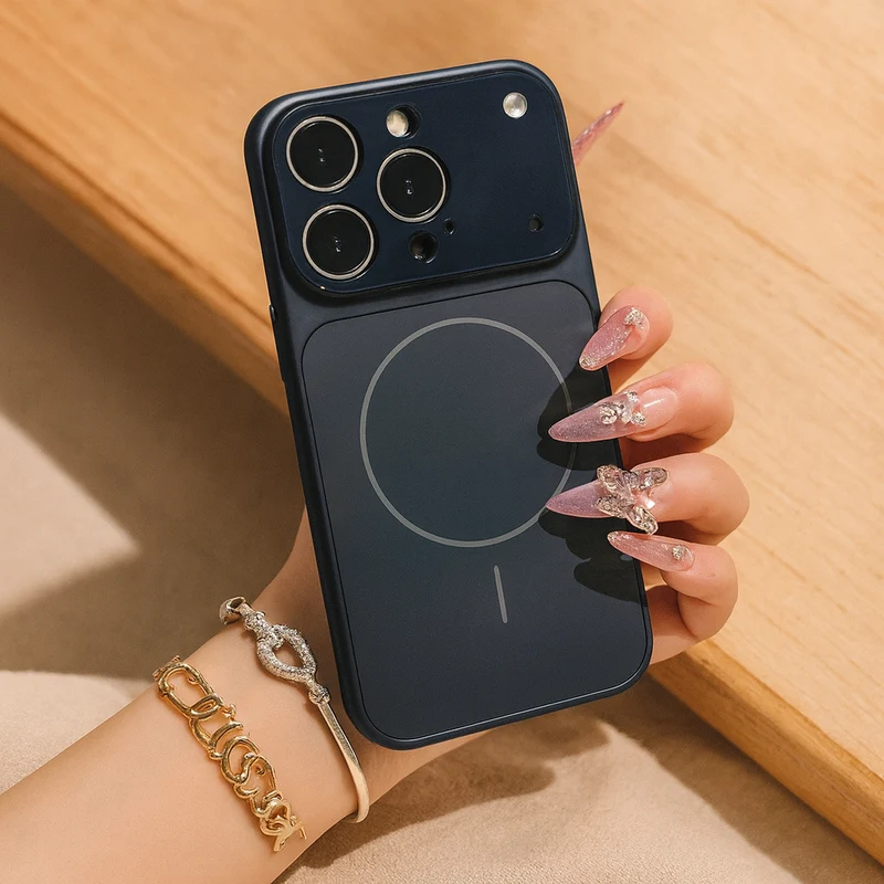 Custodia magnetica per iPhone – Protezione elegante con design ad anello