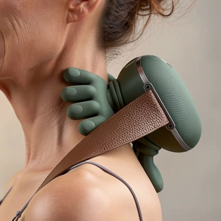 Dispositivo per massaggio del collo e delle spalle | Massaggio al collo a casa per muscoli morbidi | Nackenia