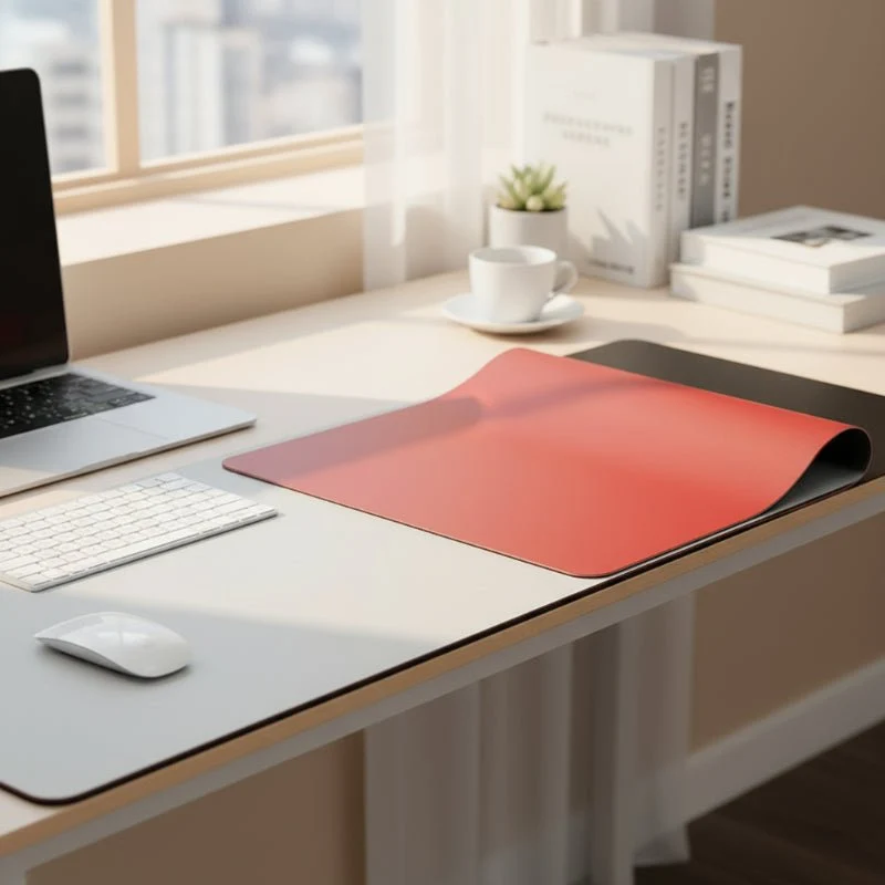 DESKSHIELD – Tappetino per scrivania in PU-Leder premium per un controllo preciso del mouse