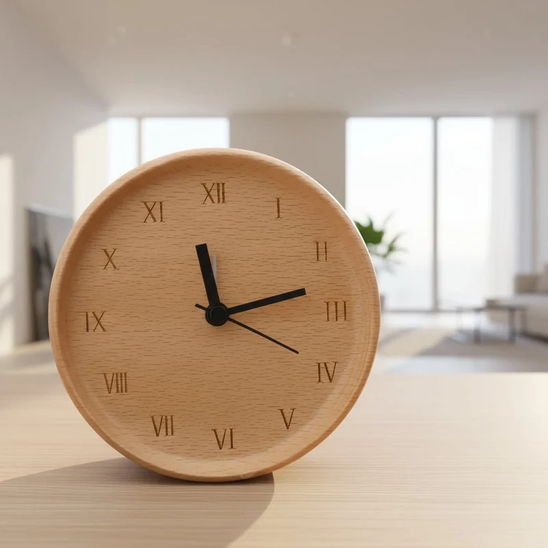 WOODMORN – Orologio elegante in legno di faggio per una casa stilosa