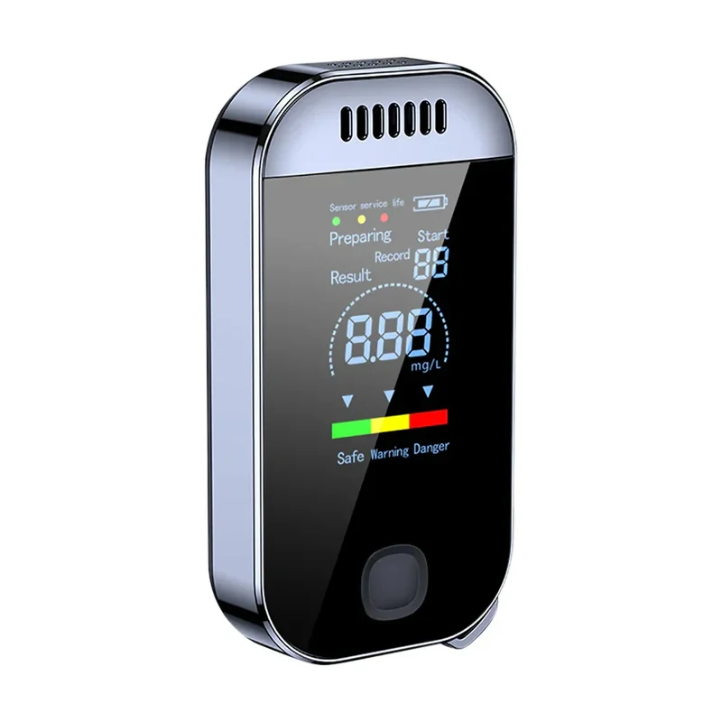 Tester di Alcol nel Respiro Digitale a Chiave – Test Professionale con Schermo LCD