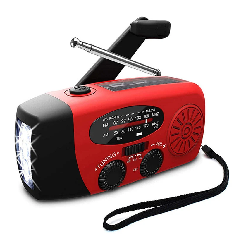 Radio d'emergenza Autonoma – Manovrabile a Mano, Solare, Torcia & Powerbank – Radio FM/AM, Indispensabile per Emergenze e Situazioni di Crisi