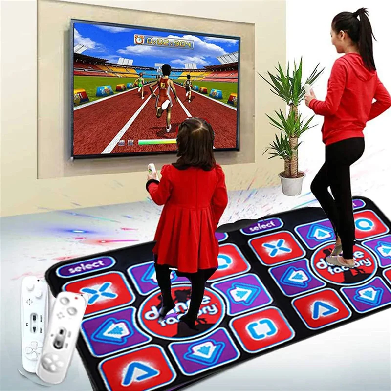 Tappeto da Danza Doppio con Telecomando - Tappeto Musicale Antiscivolo per Famiglia, Adatto per PC e TV