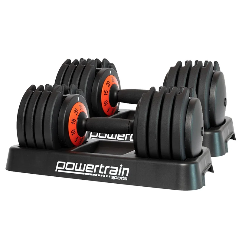 Powertrain 50kg GEN2 Pro Adjustable Dumbbell Set