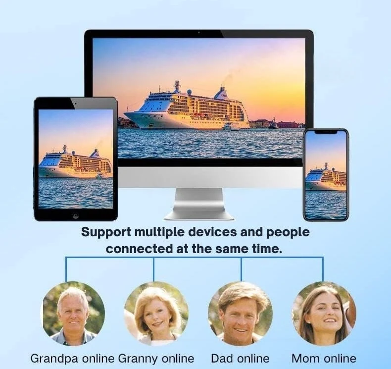 Telecamera di Sicurezza Wireless WiFi 1080P | Resistente alle Intemperie, Controllo tramite App & Ideale per Sorveglianza Interna ed Esterna | Piccola Telecamera a Circuito Chiuso